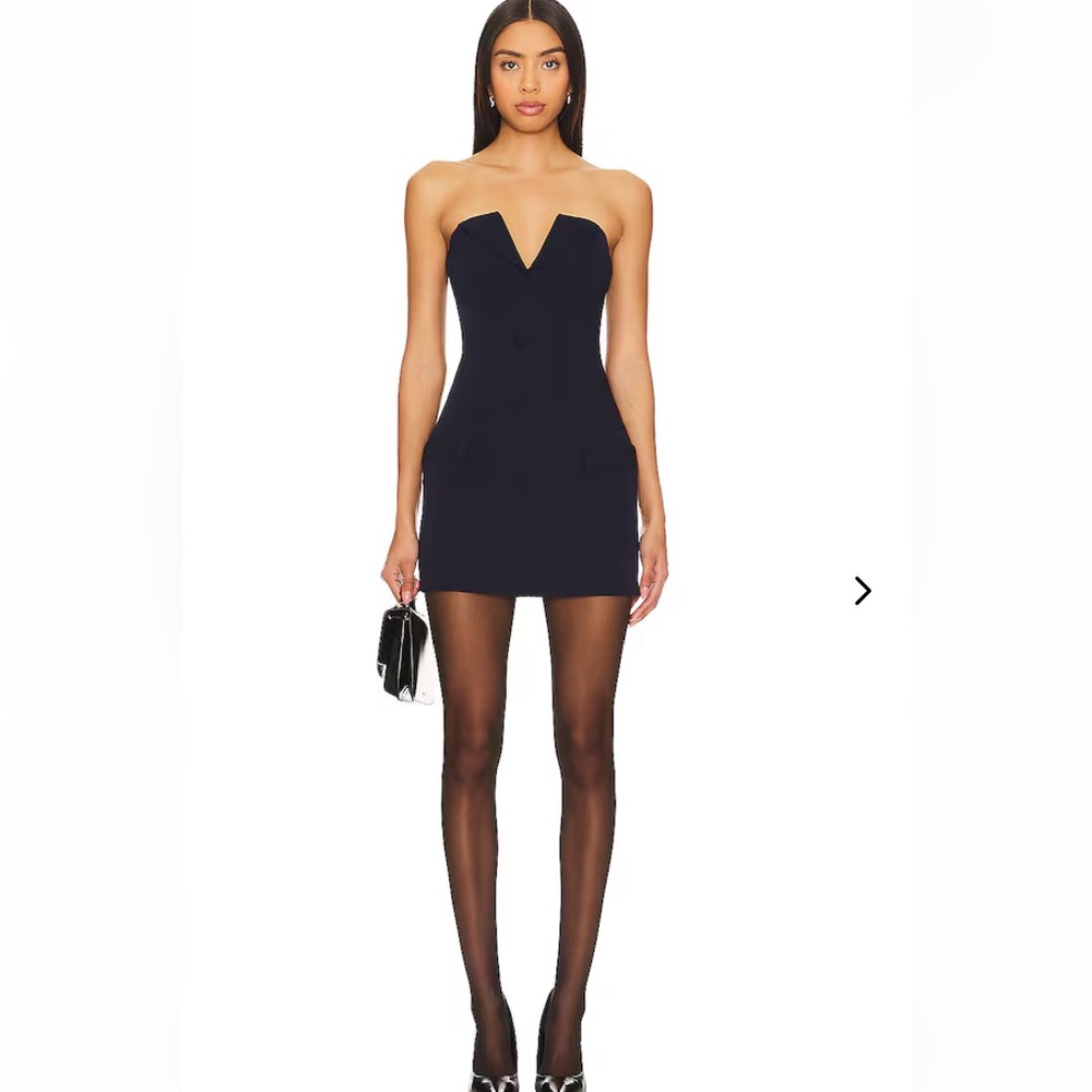 Lovers + Friends Colette Mini Dress in Navy Blue
